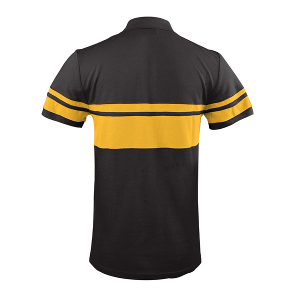 FOCO Men's NFL Pittsburgh Steelers Stripe Polo Shirt