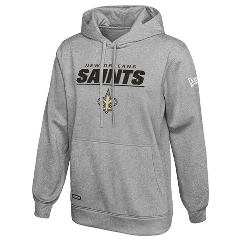 New Era NFL Men's New Orleans Saints Stated Pullover Hoodie, Gray