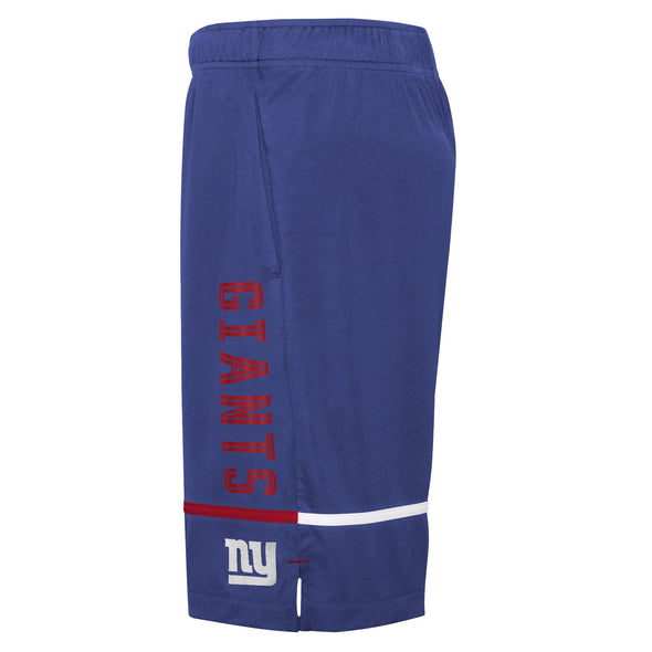 Outerstuff NFL Men's New York Giants Rusher Performance Shorts