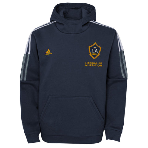 adidas Los Angeles Galaxy MLS Kids (4-7) Anthem Travel Hoodie, Blue