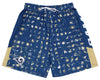 Zubaz NFL Men's Los Angeles Rams Color Grid Shorts