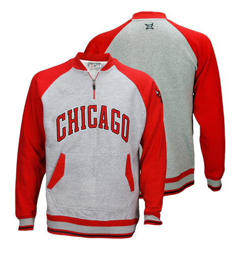 Zipway NBA Basketball Men's Chicago Bulls 1/4 Zip Pullover Sweatshirt