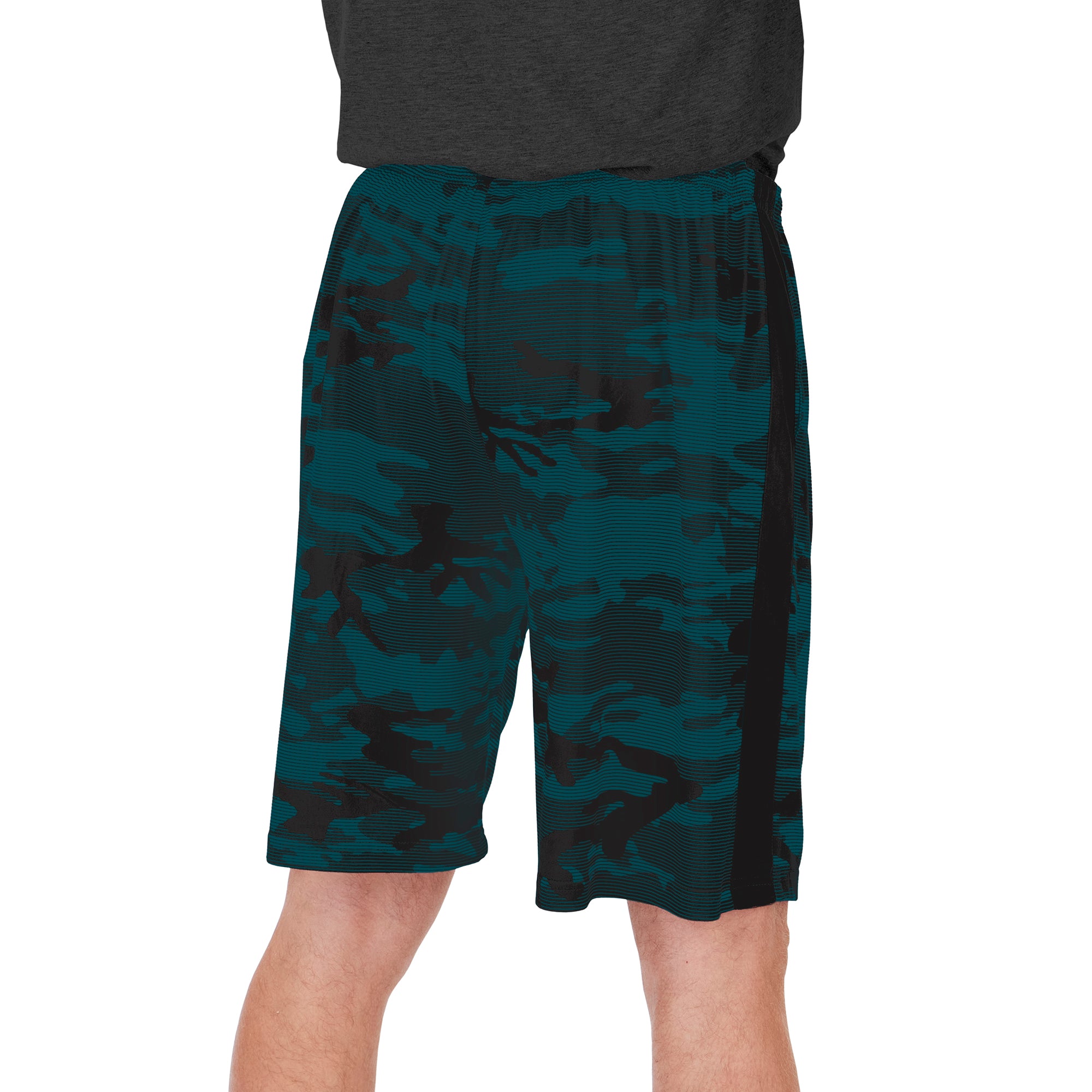 Zubaz Men's NFL Philadelphia Eagles Lightweight Shorts with Camo Lines