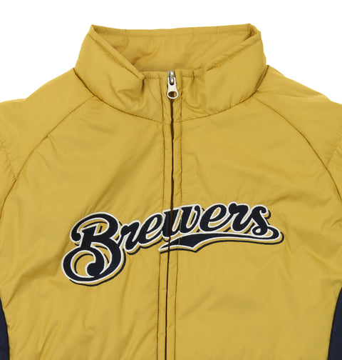 Outerstuff MLB Youth Milwaukee Brewers Double Climate Full Zip Jacket