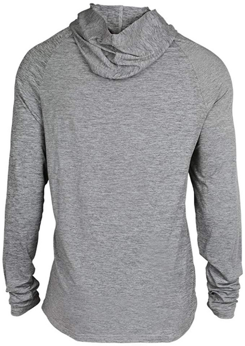 Zubaz NFL Football Men's New York Jets Tonal Gray Lightweight Hoodie