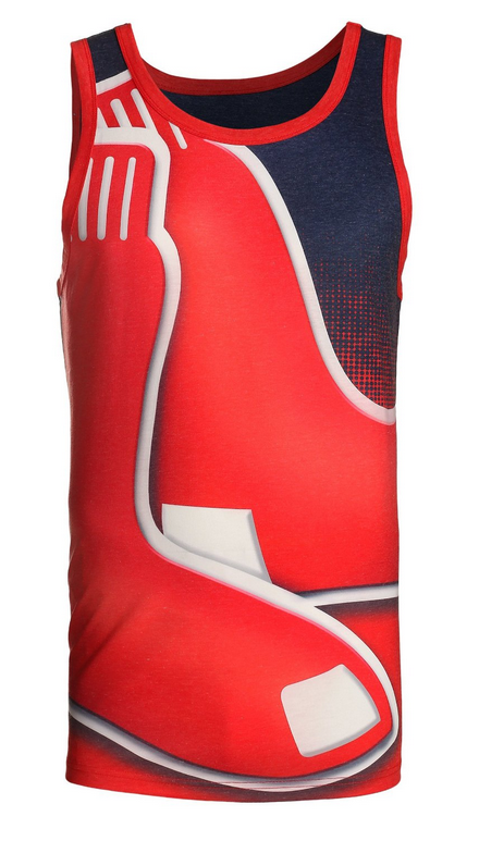 MLB Men's Boston Red Sox Big Logo Tank Top Shirt, Red