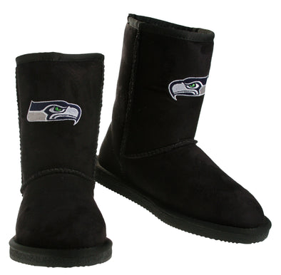 Cuce Shoes NFL Women's Seattle Seahawks The Ultimate Fan Boots Boot - Black