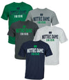 NCAA Men's Notre Dame Classic Name and Logo Dri Tek Performance T-Shirt