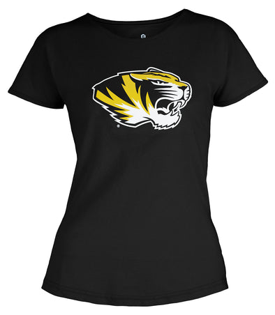 Outerstuff NCAA Youth Girls Missouri Tigers Dolman Primary Logo Shirt