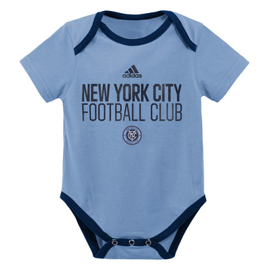 adidas New York City FC MLS Newborn (3M-9M) Creeper & Shorts Set, Blue