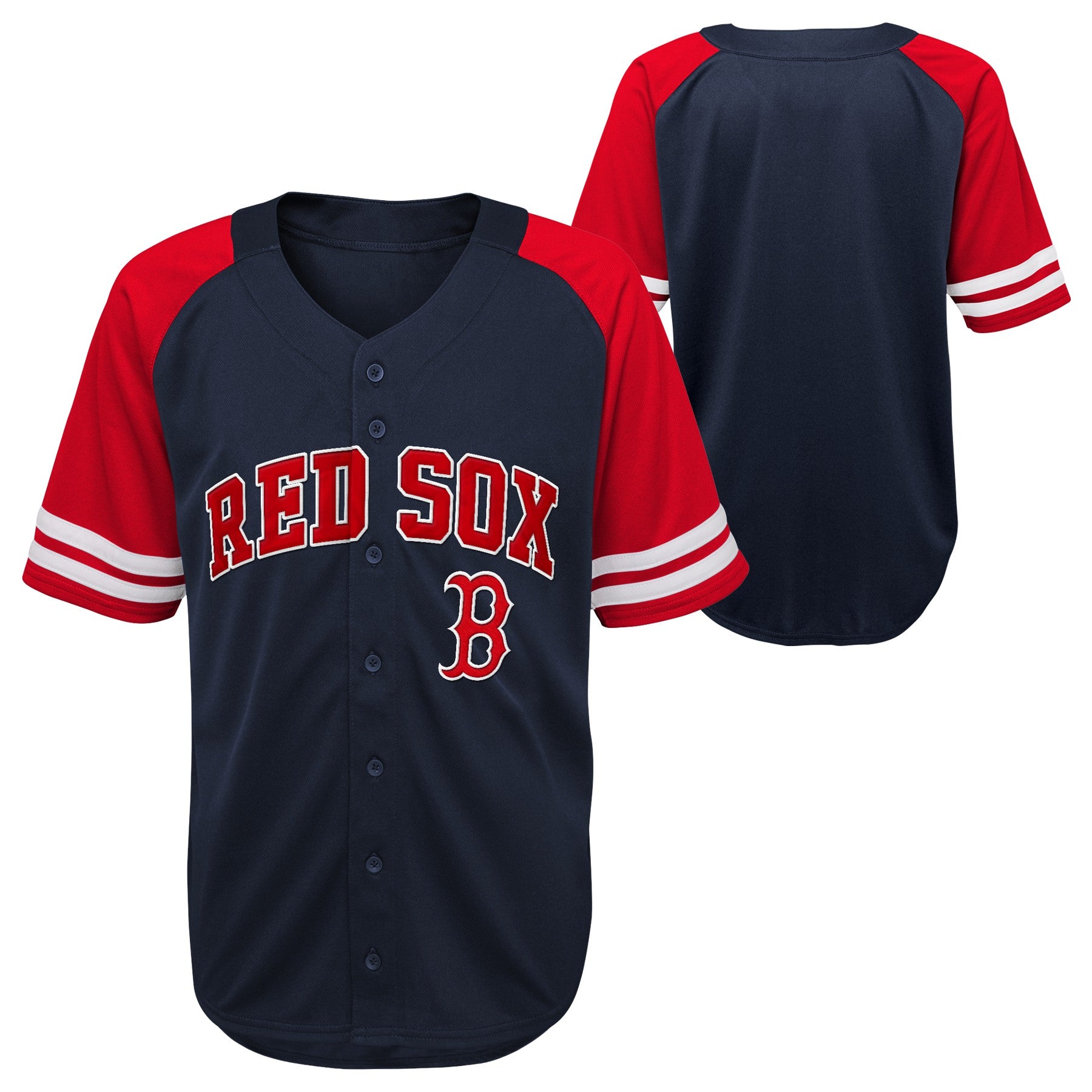 Outerstuff MLB Kids Boston Red Sox Button Up Baseball Team Home