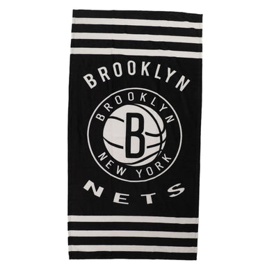 Northwest NBA Brooklyn Nets "Stripes" Beach Towel, 30" x 60"
