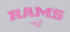 Reebok St. Louis Rams NFL Youth Girls Fleece Hoodie Hooded Sweatshirt, White & Pink