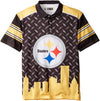 Forever Collectibles NFL Men's Pittsburgh Steelers Thematic Polo Shirt