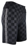 Umbro Women's Checkerboard Printed Bike Shorts, Black/White
