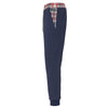 Umbro Men's Tartan Fleece Heavyweight Pants, Navy/Vermillion