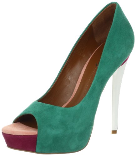 Boutique 9 Women's Claudius 2 Platform Pumps Heels, Green Multi