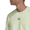 adidas Men's Essentials FeelVivid Drop Shoulder Sweatshirt, Almost Lime