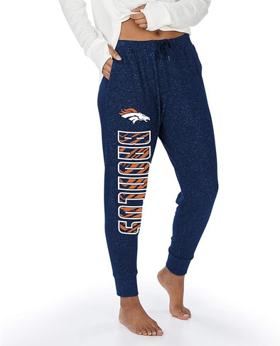 Zubaz NFL Women's Denver Broncos Marled Soft Joggers