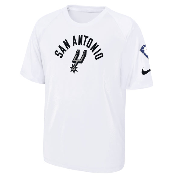 Nike NBA Youth Boys San Antonio Spurs Pregame Short Sleeve T-Shirt
