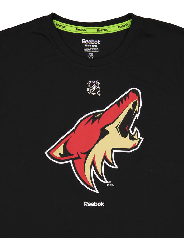 Reeobk NHL Youth (8-20) Arizona Coyotes Primary Logo Tee Shirt, Black