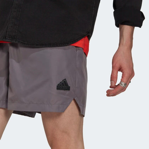 Adidas Men's Tech Shorts, Trace Grey