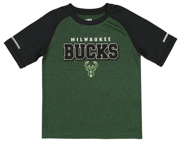 Outerstuff NBA Youth Boys Milwaukee Bucks Performance Short Sleeve Tee