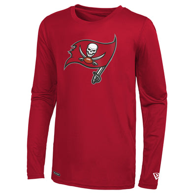 New Era NFL Men's Tampa Bay Buccaneers Logo Long Sleeve Performance Shirt
