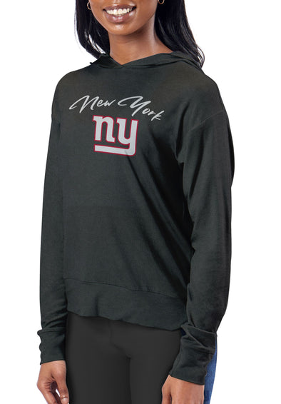 Certo By Northwest NFL Women's New York Giants Session Hooded Sweatshirt, Charcoal