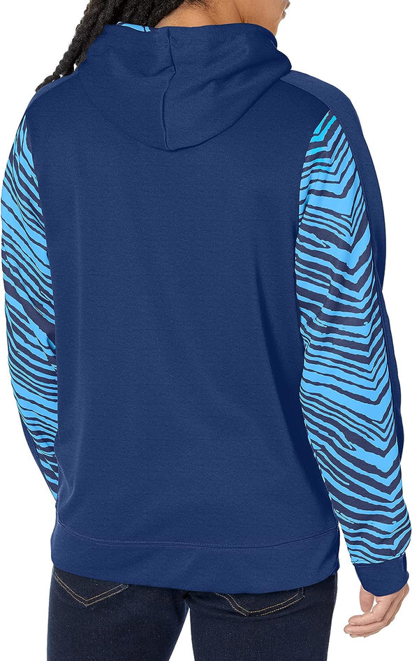 Zubaz NFL Men's Tennessee Titans Team Color with Zebra Accents Pullover Hoodie