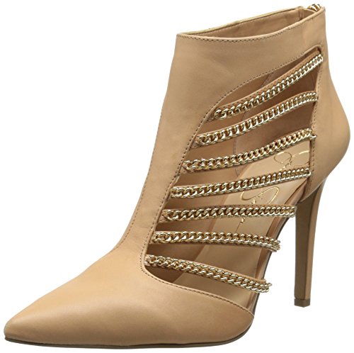 Jessica Simpson Women's Camelia High Heel Chain Cut Out Boot Booties