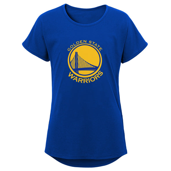 Outerstuff NBA Youth Girl (7-16) Golden State Warriors Primary Logo Dolman Tee