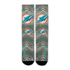Zubaz by For Bare Feet NFL Youth Miami Dolphins Zubified Dress Socks, One Size