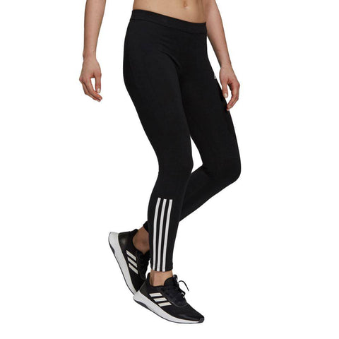 Adidas Women's Doubleknit 3-Stripes 7/8 Tights, Black/White