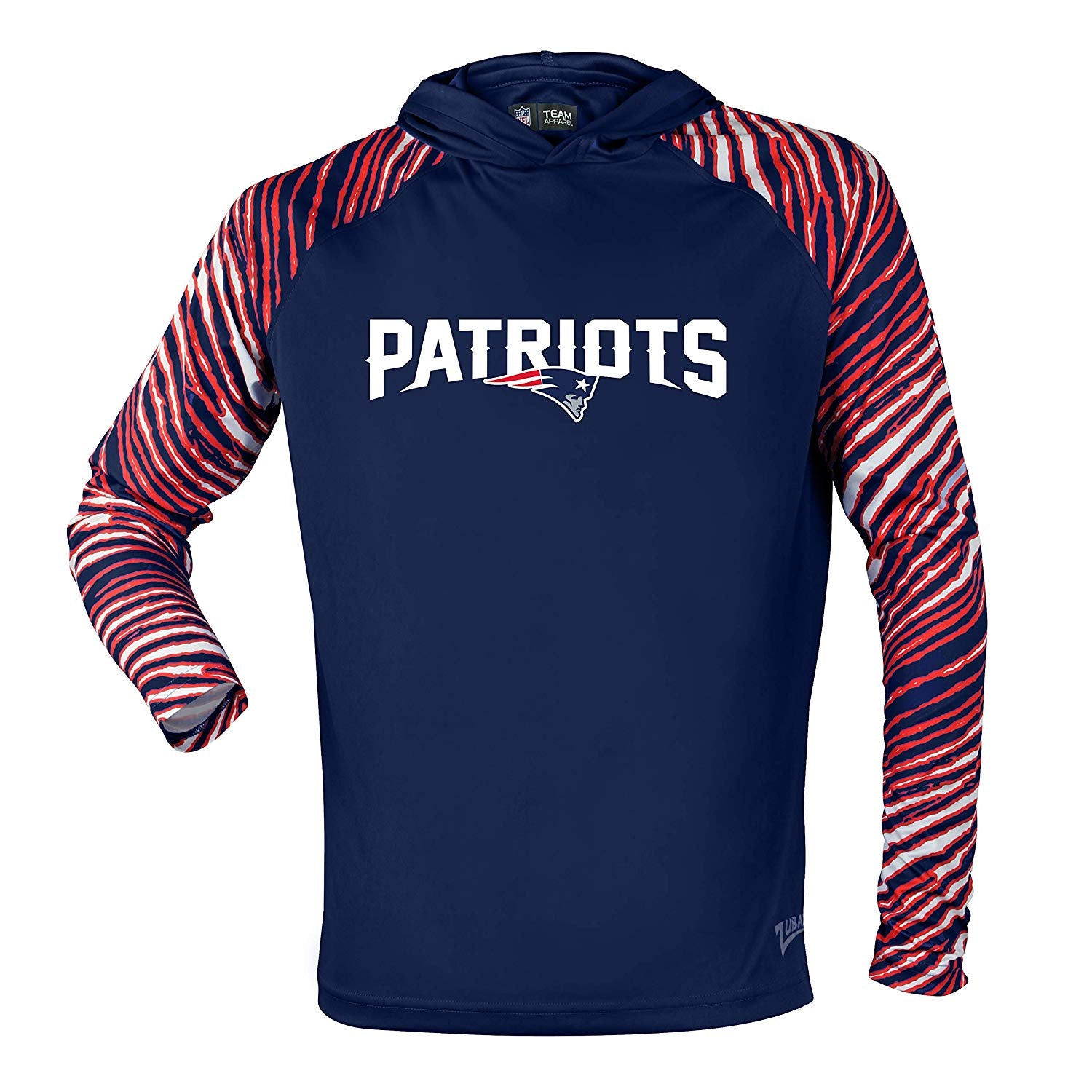 Zubaz NFL Men's New England Patriots Team Color Camo Back Panel Hoodie –  Fanletic