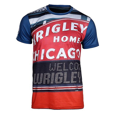 Forever Collectibles MLB Baseball Men's Chicago Cubs Thematic Tee T-shirt