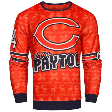 NFL Men's Chicago Bears Walter Payton #34 Retired Player Ugly Sweater