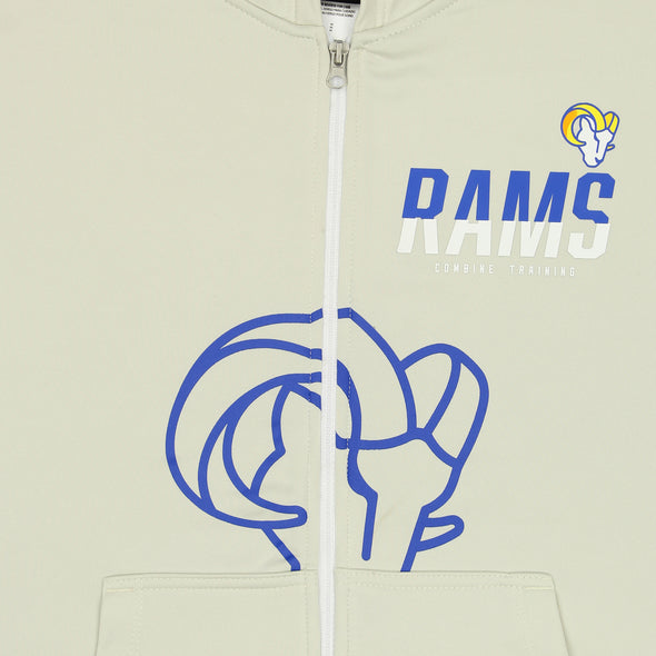 Outerstuff NFL Men's Los Angeles Rams Drill Performance Full Zip Hoodie