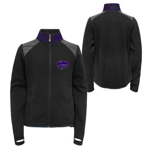 Outerstuff NCAA Youth Girls (7-16) Kansas State Wildcats Aviator Full-Zip Jacket