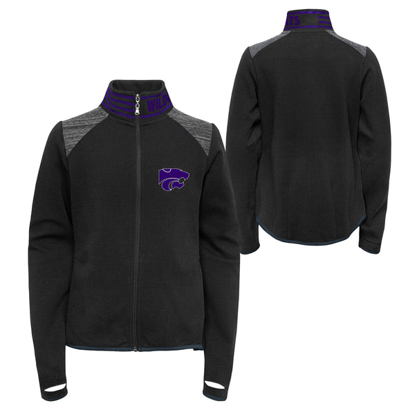 Outerstuff NCAA Youth Girls (7-16) Kansas State Wildcats Aviator Full-Zip Jacket