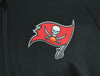 Zubaz Tampa Bay Buccaneers NFL Men's Full Zip Fleece Hoodie Jacket, Black