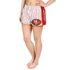Forever Collectibles NFL Women's San Francisco 49ers Pinstripe Shorts