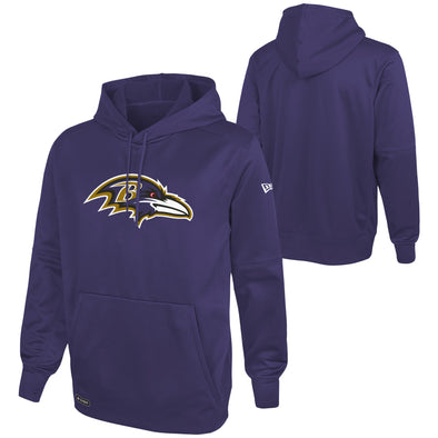 New Era Baltimore Ravens NFL Men's Stadium Logo Pullover Performance Hoodie, Purple