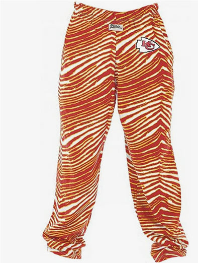 Zubaz Kansas City Chiefs NFL Men's Zebra Left Hip Logo Lounge Pant