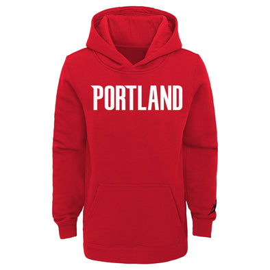 Outerstuff Youth Boys Portland Trail Blazers Statement Essential Pullover Fleece Hoodie