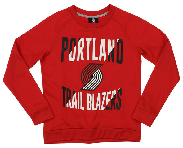 Outerstuff NBA Youth/Kids Portland Trailblazers Performance Fleece Crew Neck Sweatshirt