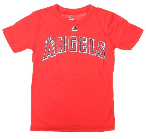 Outerstuff MLB Youth Los Angeles Angels Of Anaheim Mike Trout #27 Player Tee, Red