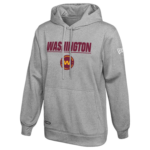 New Era NFL Washington Football Team Men's Stated Pullover Hoodie, Grey