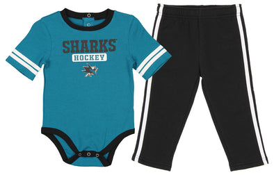 Outerstuff NHL Newborn/Infant San Jose Sharks Creeper & Pant Set