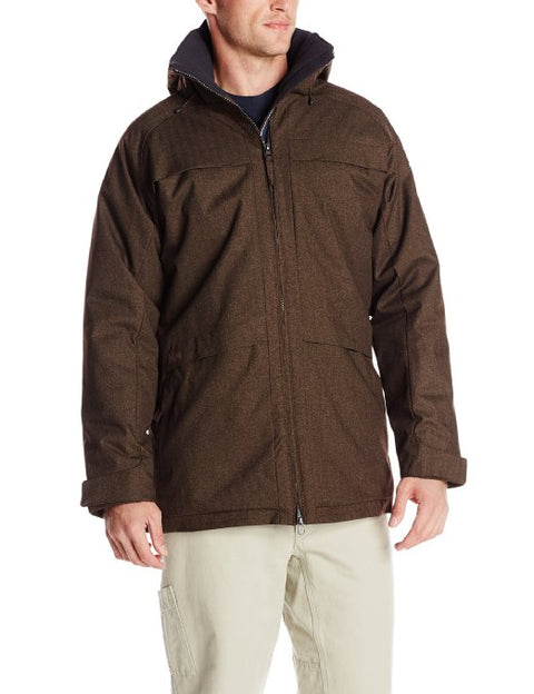 Helly Hansen Men's Arctic Chill Parka Coat Jacket - Brown & Ebony